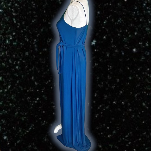 Misa Los Angeles ‘Veronika’ Wrap Style Maxi Dress in Navy Blue Size Small - Picture 12 of 14